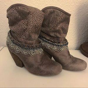 Slouchy Boho Ankle Boots
